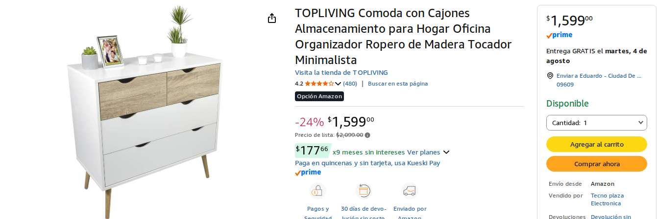 Cómoda con Cajones