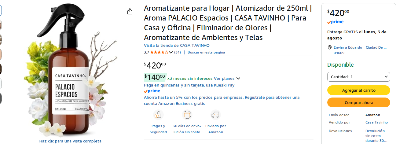Aromatizante Hogar