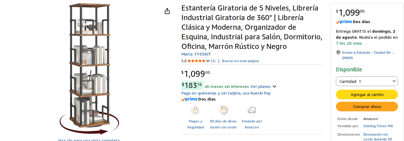 Estantería Giratoria
