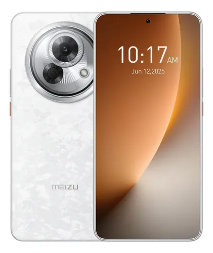 Celular Meizu Lucky 08 5G Ai Phone Dual Sim Snapdragon7s Gen 2 LTPO AMOLED 144Hz 1.5k 6.78" Protección ocular pantalla 108MP cámara ultra clara 256GB ROM 8+8GB RAM 6000mAh Carga rápida IP64 Blanco